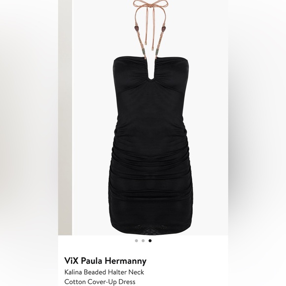 Vix Paula Hermanny Black Mini Dress - Picture 7 of 9